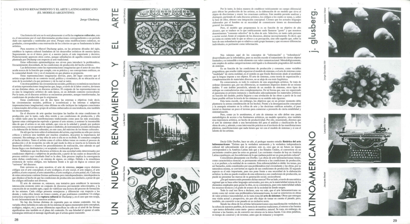 Two-page magazine spread